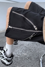 美式多拉链短裤男大码M-5XL男士中裤男潮流五分裤男DK8795P45控69，男装牛仔裤，星座227-7