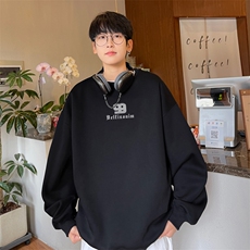 ！圆领卫衣男装港风长袖T恤男外套男WY188-P28，男装卫衣，电商B367
