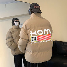 抖音品质潮流新款美式潮流字母印花冲锋棉衣MY23401特批70控118，男装棉衣，星座605(原A050)
