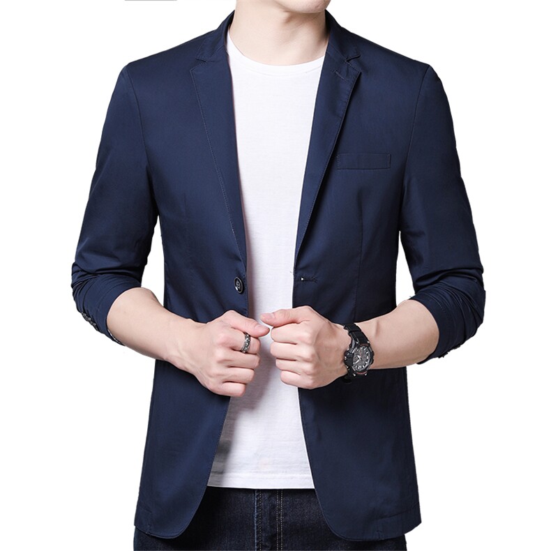 2023秋季新款男士上衣中年商务休闲时尚百搭男装长袖西服外套,男装西服,电商B212（原钱塘6029）