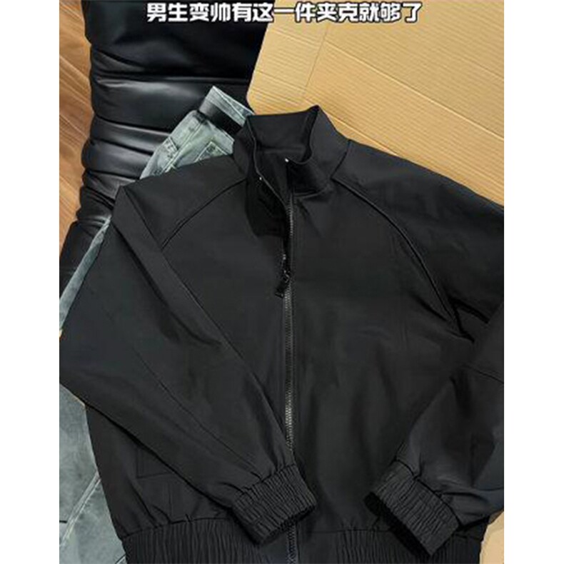 高品质春装新款老钱风美式高街解构立领棒球服飞行夹克休闲外套潮,男装夹克,电商A443