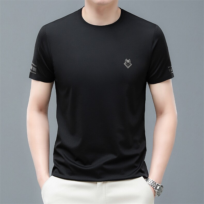 时尚潮流男士百搭圆领轻薄男装上衣短袖T恤夏季休闲ZL88050-P52图片