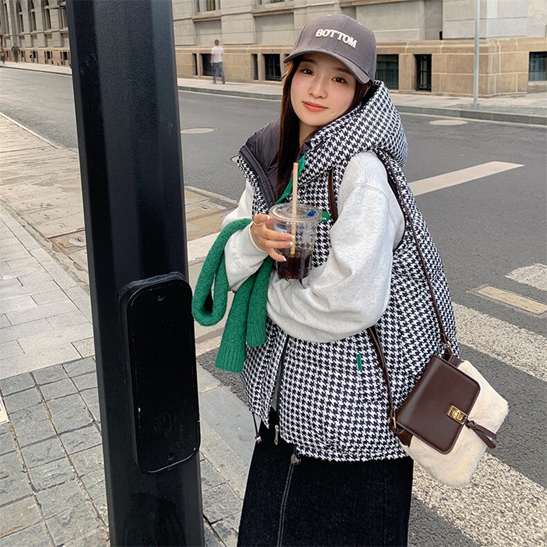 现货冬装羽绒服马甲,女装羽绒服,菡迪欧娜
