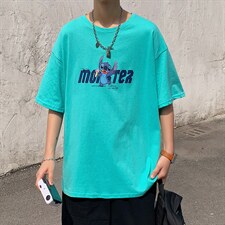 ！2023夏季新款男士短袖T恤宽松百搭半袖体恤衫T2153P25,男装T恤,电商B220