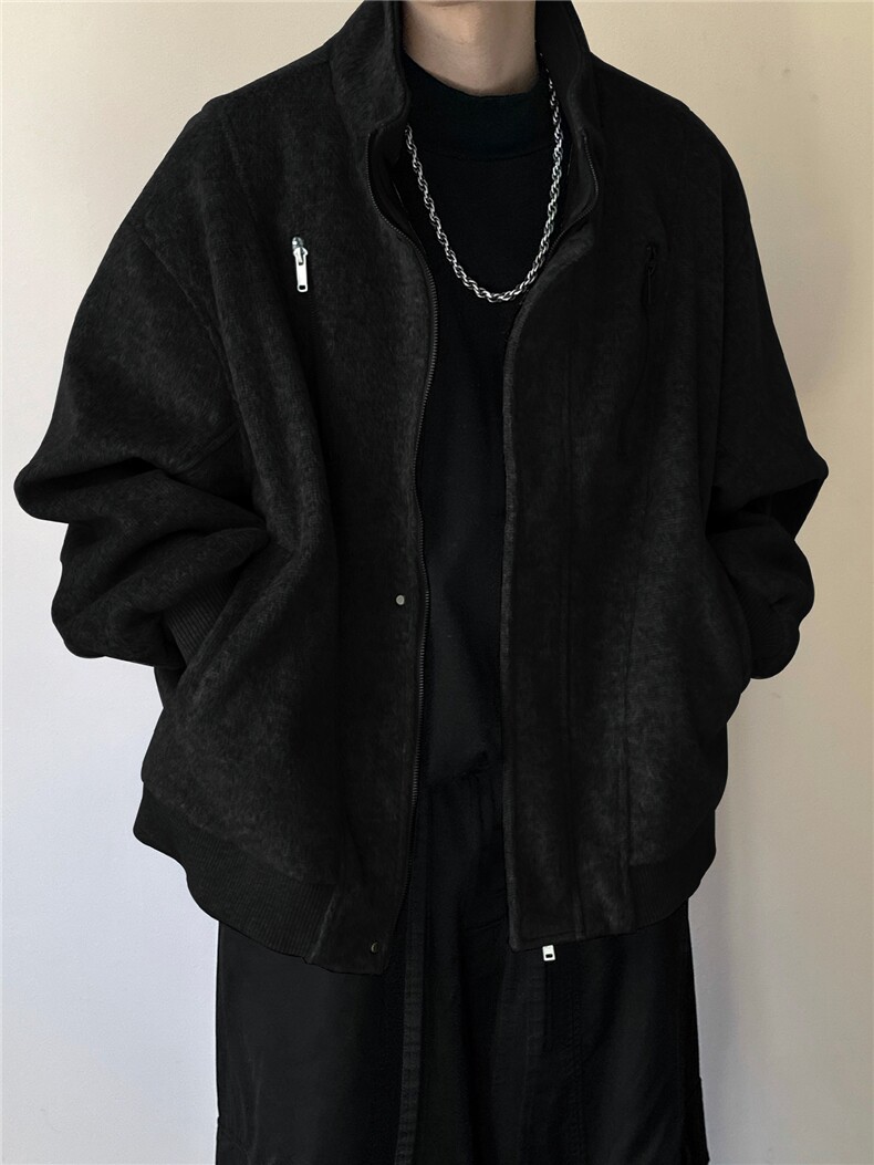 现货立领加厚羊毛呢夹克外套男士秋冬呢大衣A351-AJ2602-P125,男装夹克,电商A351