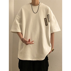 2023夏季新品宽松休闲短袖学生百搭上衣圆领T恤JK23219-p28-控39，男装T恤，星座605(原A050)