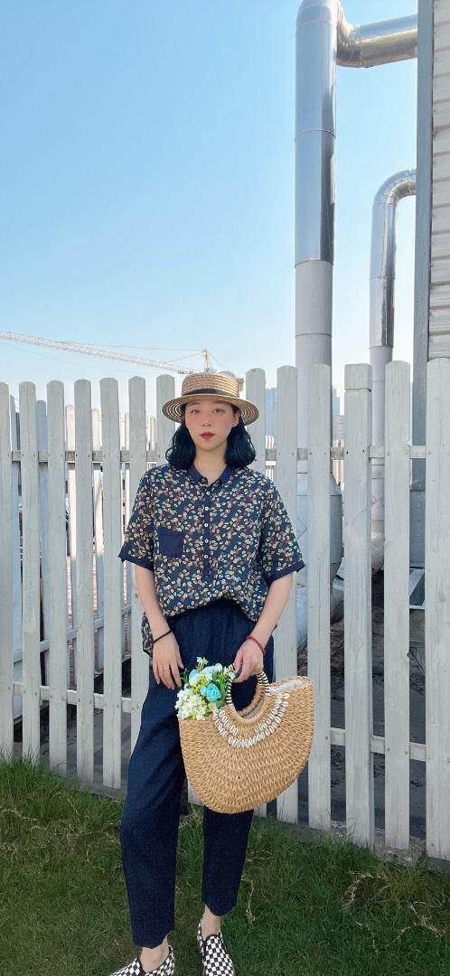 纯苎连衣裙小衫裤子裙子衬衣 时尚风 风淑女风休闲风，女装连衣裙，川哲