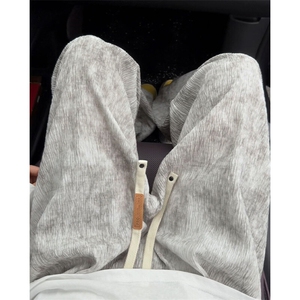 特批P30无差价夏季潮流冰感冰丝扎染肌理感大码垂感休闲裤男K5606图片