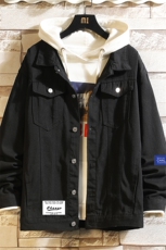 牛仔夹克男大码牛仔外套男茄克NJ77062-P60，男装夹克，电商A040A