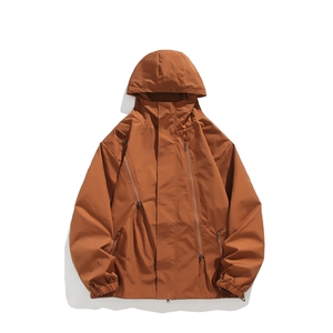 冲锋衣工装外套男春秋季拼接撞色情侣夹克户外登山服JK182图片