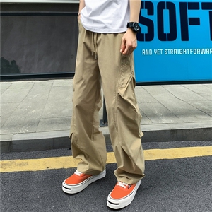 美式速干透气褶皱伞兵冲锋裤工装直筒薄款休闲裤25XK67152特批35图片