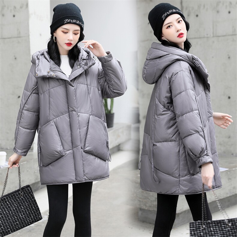 羽绒棉服女中长款冬季2021年宽松韩版小个子加厚时尚棉衣棉袄外套，女装棉衣/棉服，一安秀