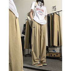 爆2023上新百搭休闲舒适宽松抗皱垂顺拖地裤K725-特批32，男装休闲裤，星座718-1