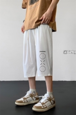 冰丝七分裤男大码速干短裤男五分裤黑地板风格QK72398-P25，男装休闲裤，电商A040