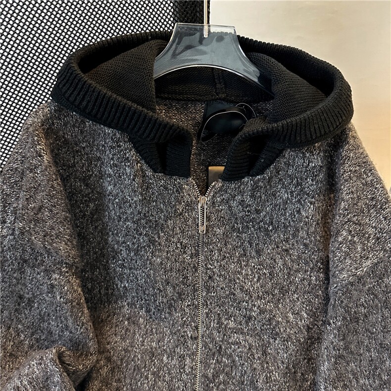 潮牌连帽毛衣开衫秋冬穿搭针织外套-M804,男装针织衫/毛衣,星座1002-2