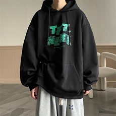 B225-A6441-P55-X69-印花连帽卫衣（聚酯纤维），男装卫衣，电商B225