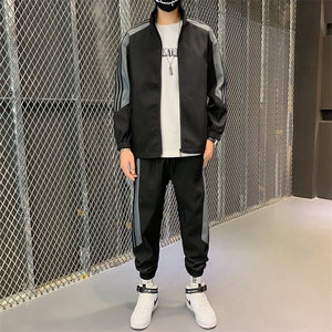 工装外套男装休闲运动套装男士夹克韩版潮流衣服D03/90图片