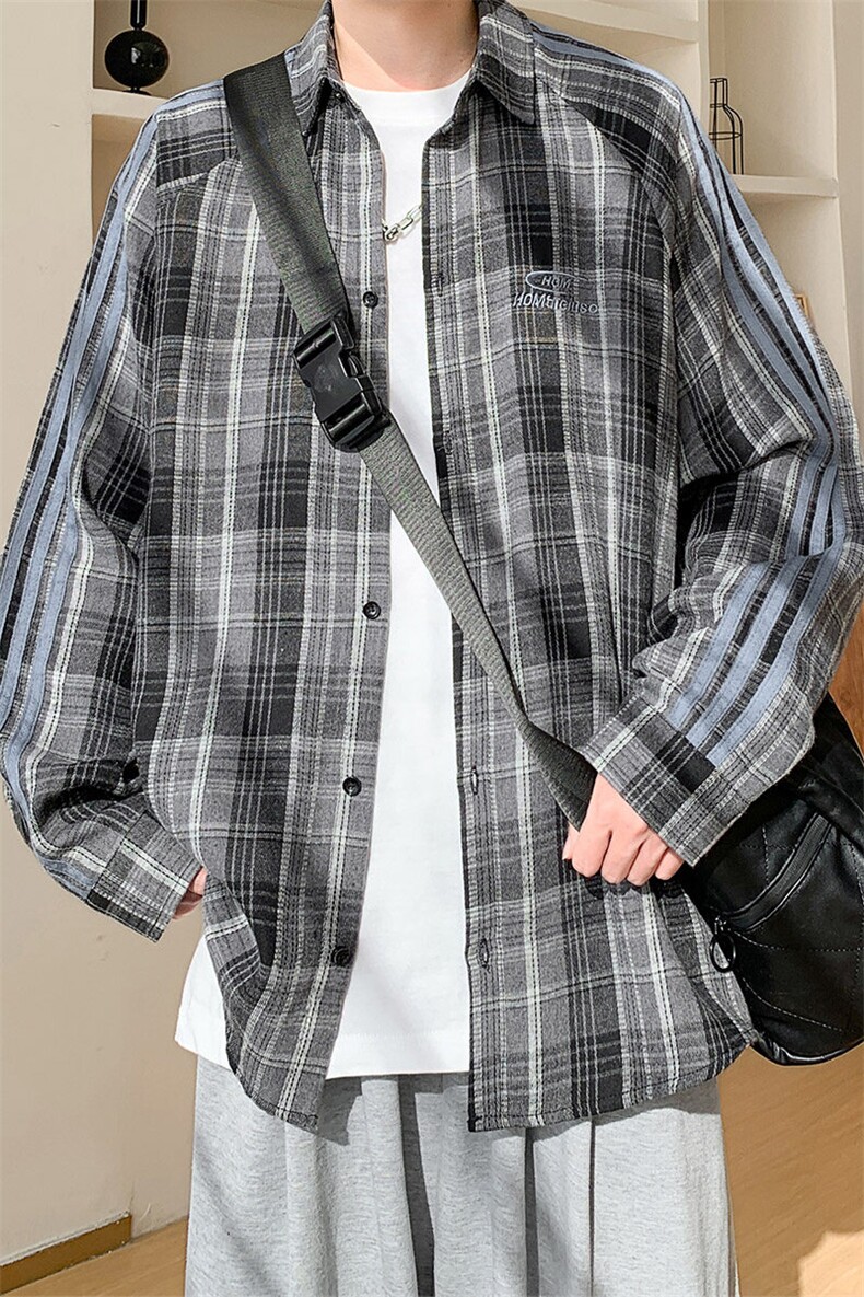 春季衬衫新款宽松休闲男女同款衬衣XZ102B-1-CS2511P55,男装衬衫,星座102B-1