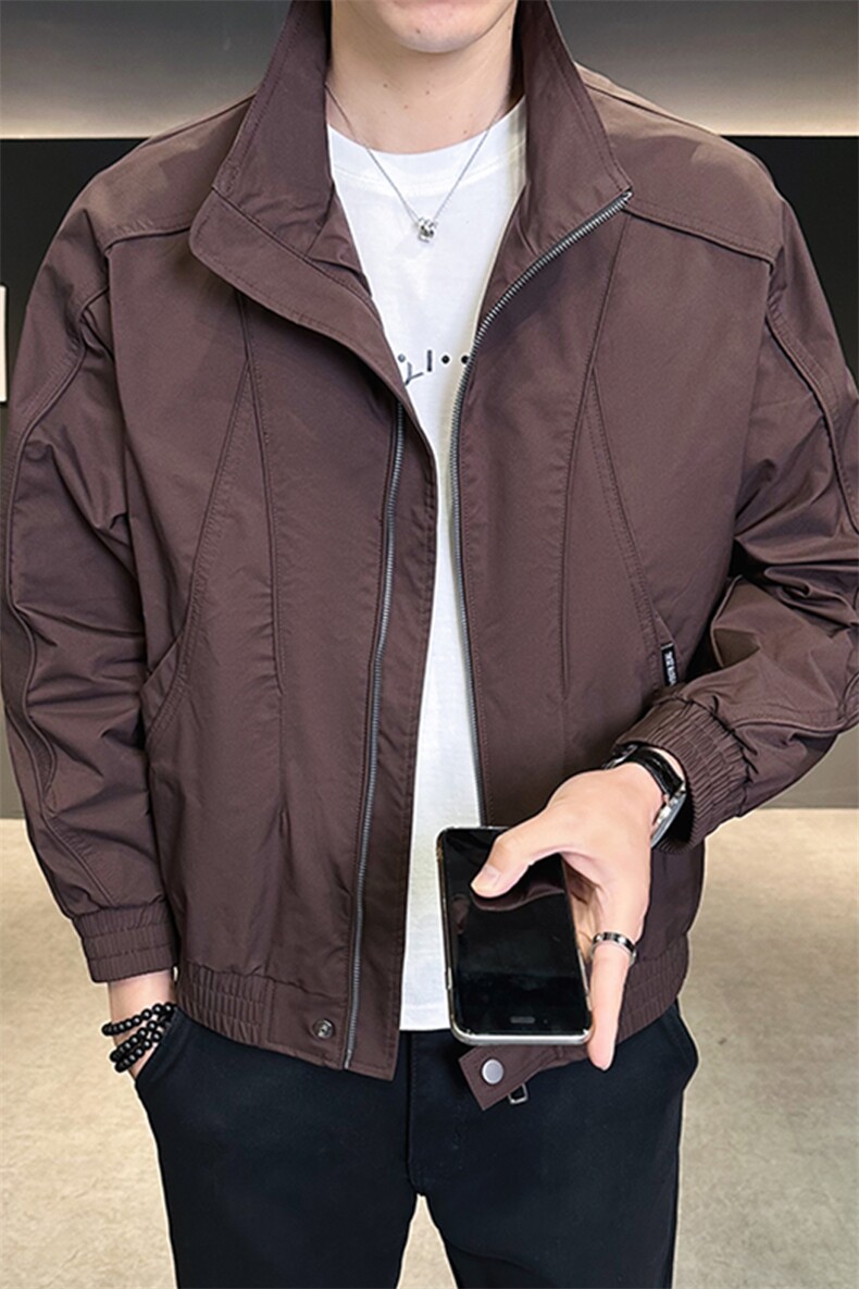 2025新款秋季夹克外套男士立领衣服潮流男装上衣A313-8311-P115,男装夹克,电商A313