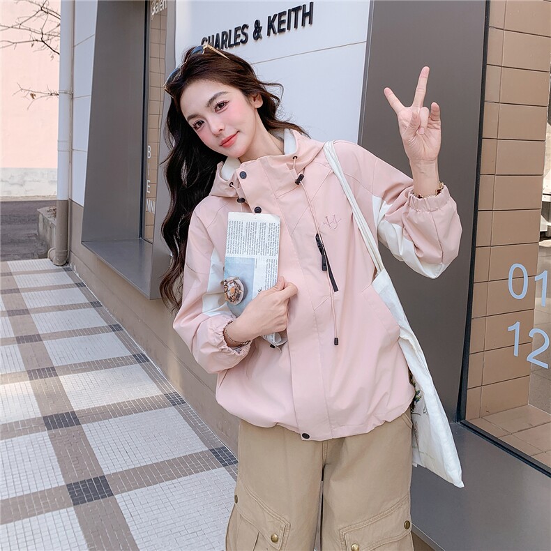 现货！现货！休闲外套女2026春秋新款韩系学院风减龄小个子上衣,女装短外套,2C306