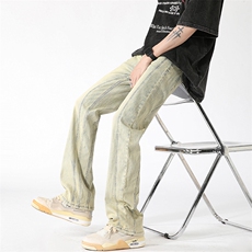 美式高街潮流拼接复古牛仔裤宽松休闲裤A161-S2367-P60，男装牛仔裤，电商A161