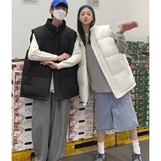 现货5W件冬季三防硬挺boxy短款立领棉衣马夹外套加厚马甲保暖棉服，男装棉衣，电商A486-1