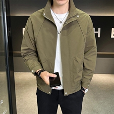 夹克男休闲上衣纯色休闲立领夹克外套A329-JK5093-P95，男装夹克，电商A329