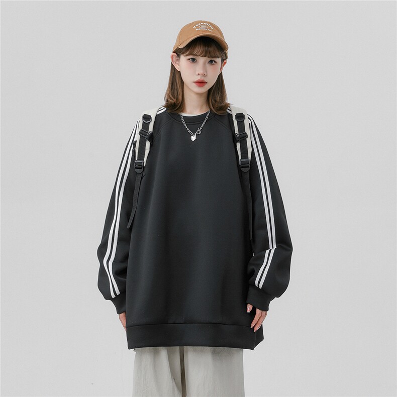中性风秋季时尚百搭宽松情侣圆领卫衣B900P35控58,男装卫衣,A247A