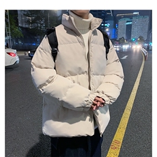 潮流冬季棉衣男宽松潮牌外套面包羽绒棉服拉链立领保暖棉袄，男装棉衣，星座1013-1