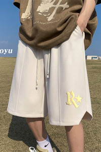 XZ616 夏季新款麂皮绒发泡R星休闲短裤五分裤 TY817 P45控55图片