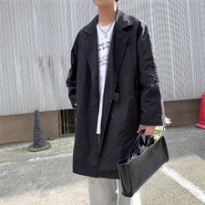 2022新款外套男韩版秋季风衣港风大衣男士宽松上衣服W3714-P55，男装风衣，星座512-2