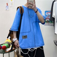 夏季短袖t恤男潮流港风时尚打底衫A210-A8308-P25控38，男装T恤，星座210-3