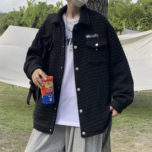 春秋季韩版高街ins小香风格子外套男潮牌休闲宽松夹克 W6384-P72图片