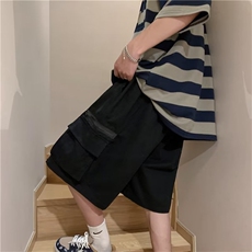 工装短裤男港风潮流大口袋痞子帅2024夏季新款ins五分裤K3882-P47，男装休闲裤，星座412-3
