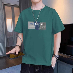 2025夏季新款现货潮流男士印花圆领短袖T恤大码1210-2-DT200-P10图片