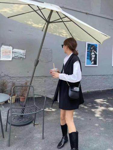 西装马甲衬衫两件套，现货，女装西装，欧妮卡蒂蔓