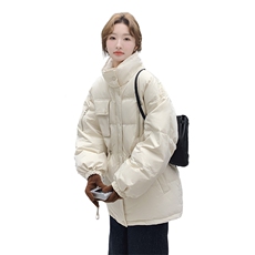 现货！韩版中长款可收腰90白鸭绒羽绒服8857-P295-K389，女装羽绒服，2C305