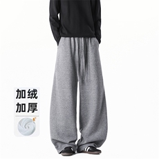 B258-K9928加绒P45控98抖音品质卫裤65%棉35%聚酯纤维，男装休闲裤，电商B258