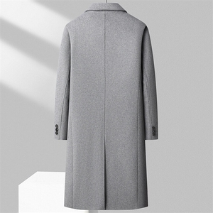 新款男士双排扣加厚加棉呢子大衣309B-3-258-P190图片