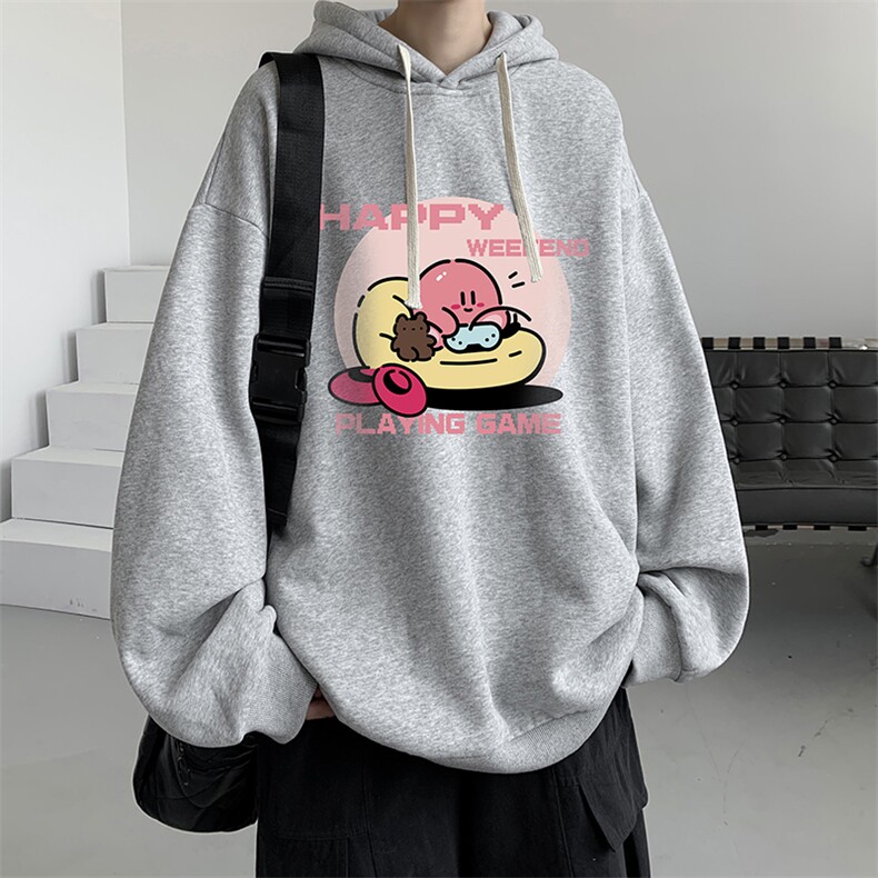 连帽卫衣男大码运动服帽衫外套WY2313-P35加绒款-P40,男装卫衣,电商A040