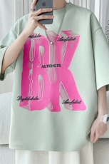 2025夏季新款旋律风车大码菠萝格短袖T恤M-5XHT24398-特P20，男装T恤，电商A022