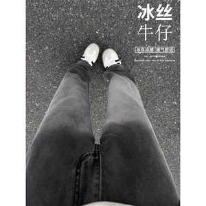 B221 美式ins高街宽松直筒莱赛尔冰丝牛仔裤 LK25493-特P40控78图片