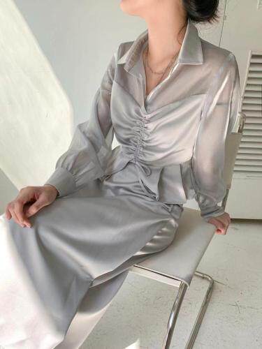 21春装新款醋酸女人味套装 更多新款感谢关注141CB，女装职业装，C