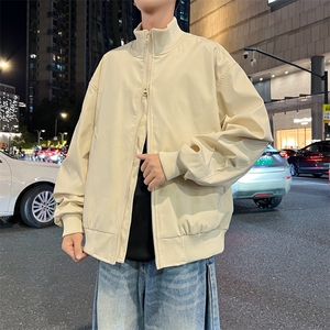 直播美式飞行员夹克男士潮流痞帅立领百搭工装外套6187-特P40图片