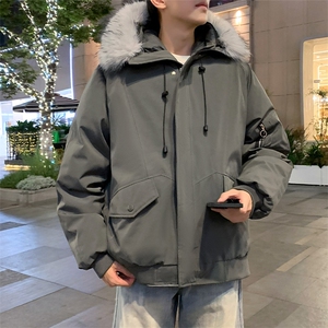 美式毛领派克棉服男冬季加厚工装棉衣情侣外套M060-P110 迷彩P115图片