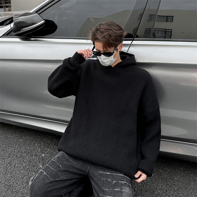 连帽毛衣男款2025秋冬季新款痞帅慵懒宽松针织衫外套MY620-P53,男装针织衫/毛衣,星座308B-2