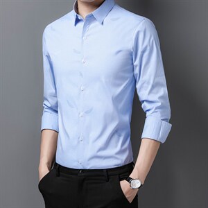 BF9312钱塘2020-2春秋款新款中年男士时尚休闲百塔衬衫货稳P63图片