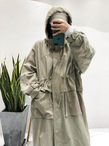 秋季中长款风衣，女装风衣，E·呀