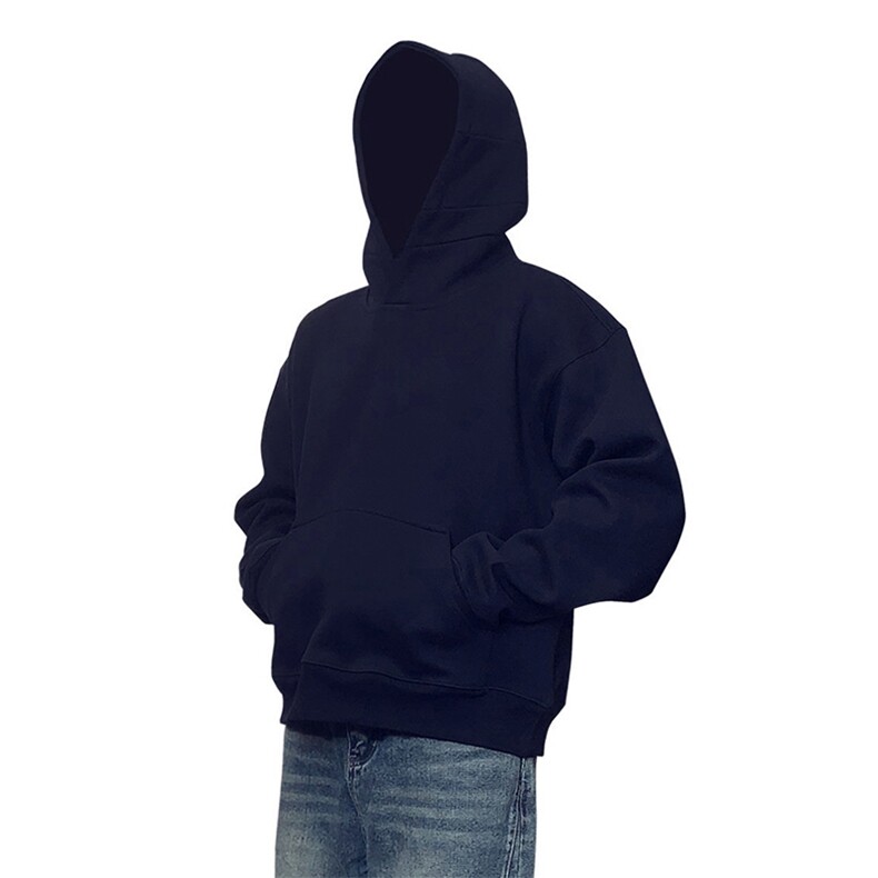 抖音得物高品质二开秋冬美式高街重磅结构辑明线连帽卫衣外套W75，男装卫衣，电商A486-1