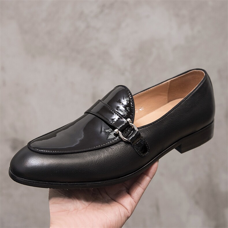 一脚蹬马衔扣乐福鞋星座1805-9865--235，男鞋皮鞋，星座1805